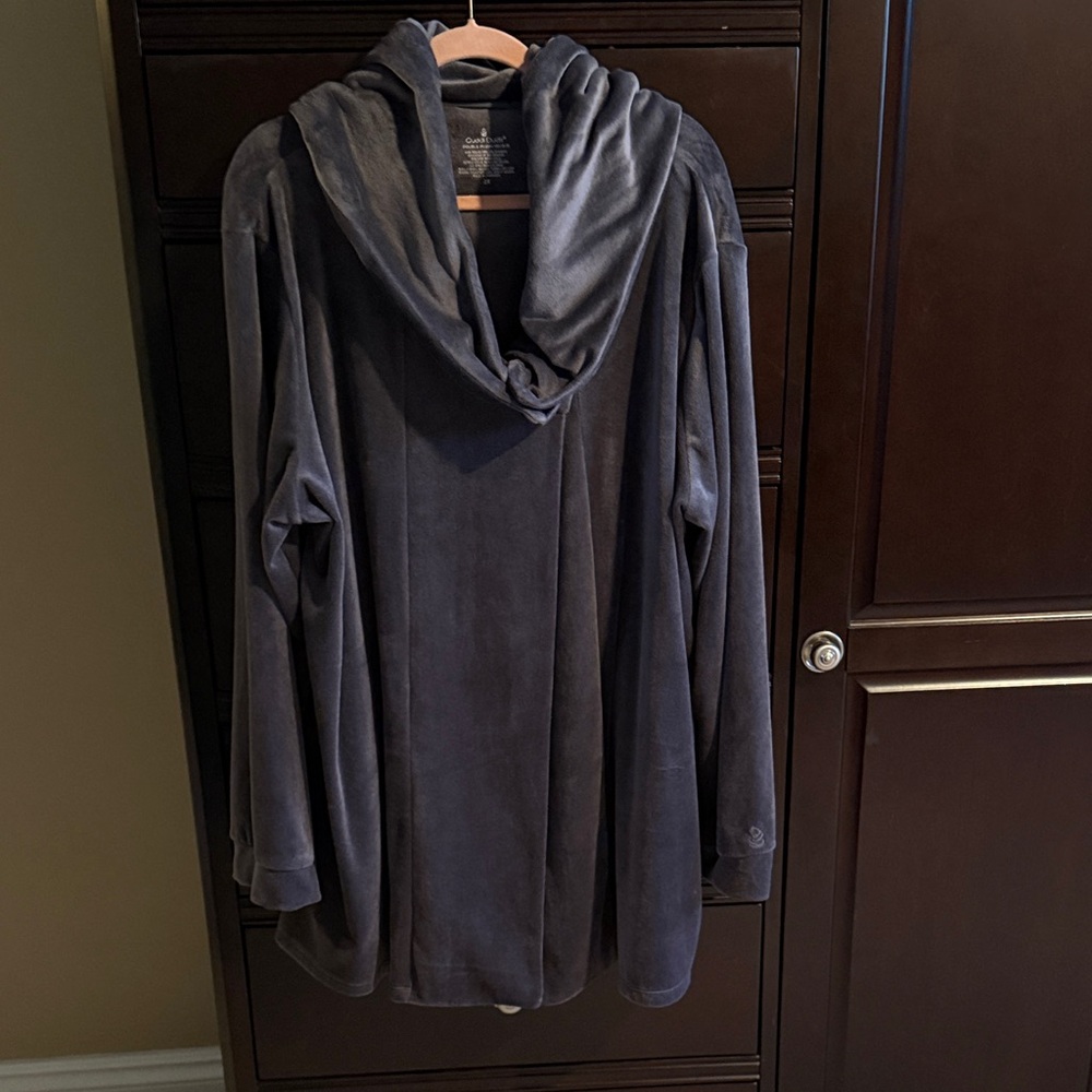 Cuddl Duds Double Plush Velour Jacket